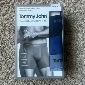 Tommy John Men's Boxer Briefs in Blue Tones